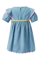 Kids Colorblock Detail Dress